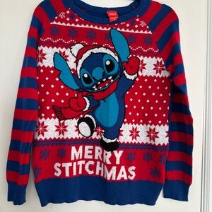 Disney Lilo & Stitch Sz: M Christmas Sweater Long Sleeve Merry Stitchmas.